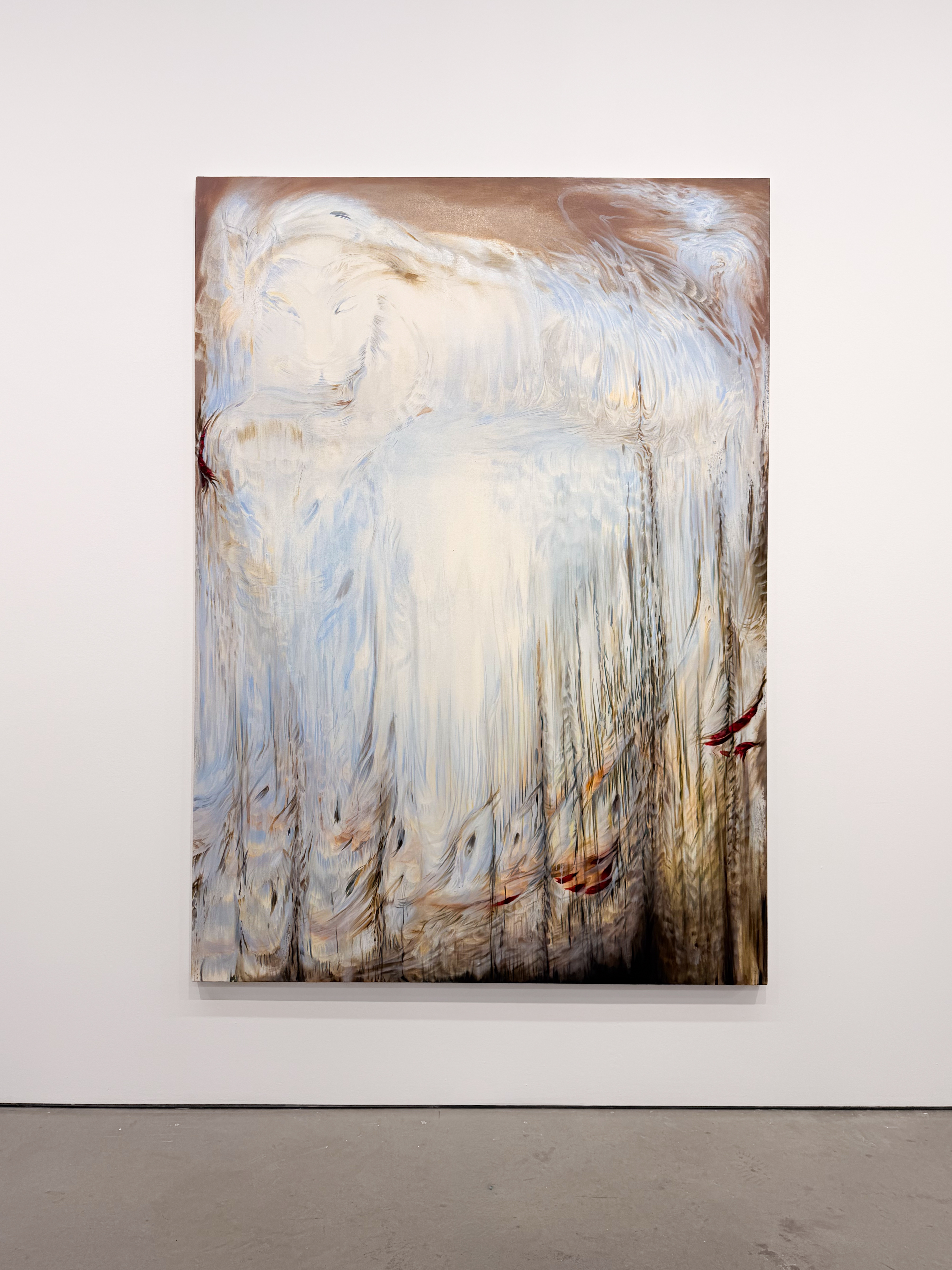 "Restless," oil on canvas, 86" x 60", 2026.