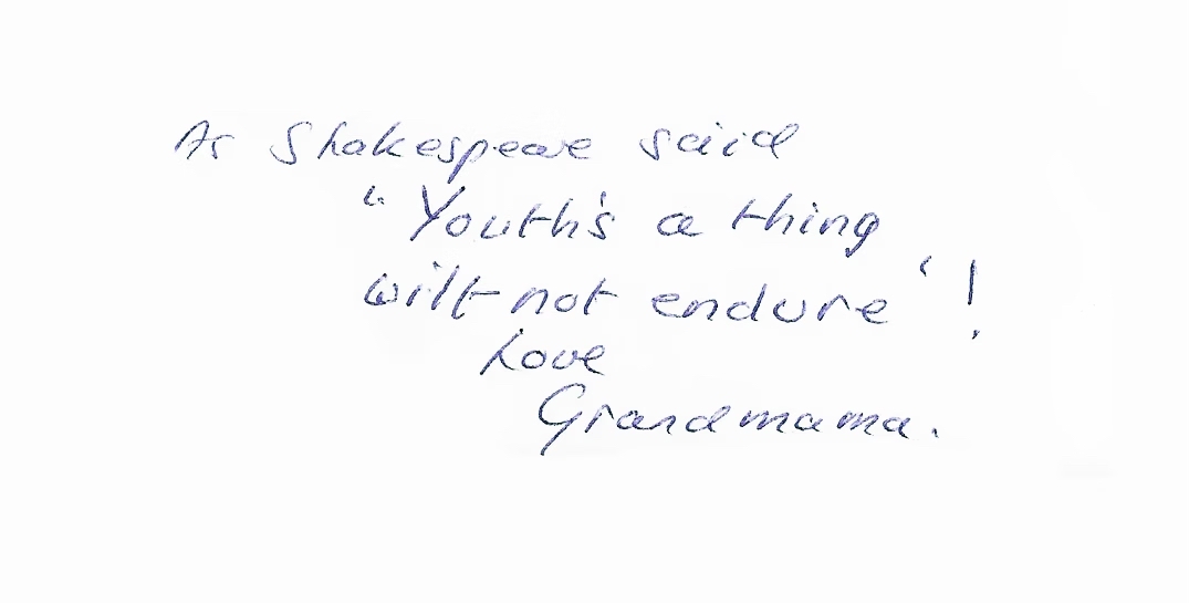 Personal letter to author, Regina, Saskatchewan, 2016.
